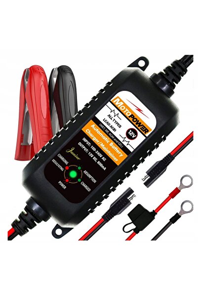 Motopower Încărcător automat 12V 800mA Redresor AGM Gel Motocicletă