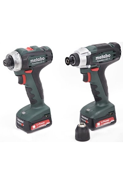 METABOLİCA Mașină de găurit și cheie de impact Metabo Comboset 2.7.1 12V 2x A...