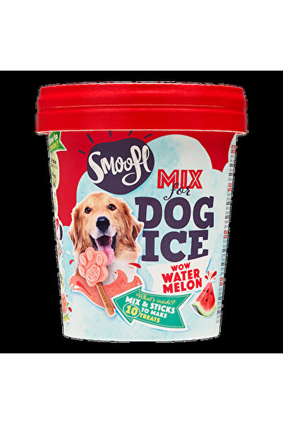 SMOOFL Watermelon Mix for Dog Ice with 10pcs Chew Sticks - 105G