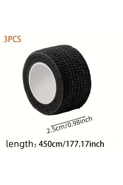 Choice black 3-Pack Tearable Headphone Headband Protector Tape, Anti-Aging Pe...