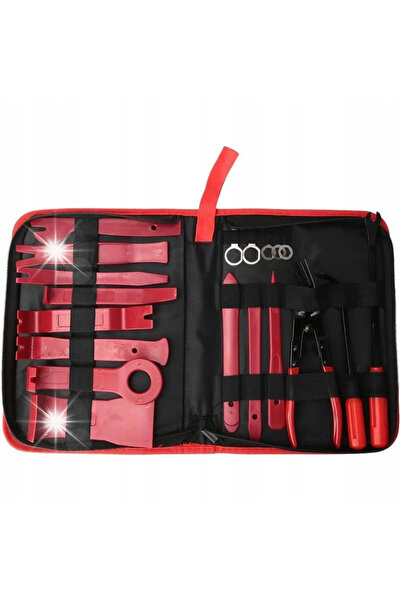 Pronett Set de 19 piese pentru demontarea ornamentelor auto, kit de unelte cu...