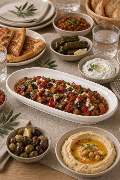 Nandy Home Royal Kayık - Uzun Oval Kayık Seramik Sunum Tabağı - Yemek, Meze, ...