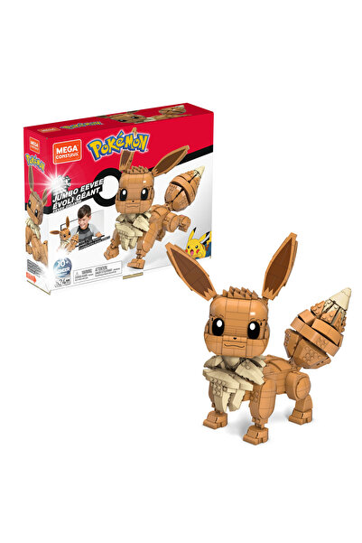 Mega Bloks Mega Construx Blocuri de construcție Pokemon Jumbo Eevee Model mar...