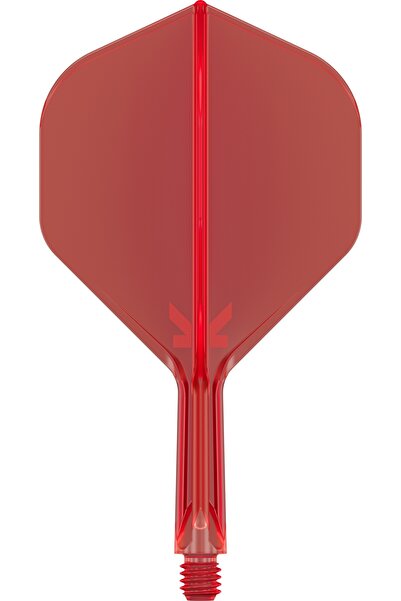 NO BRAND Sistem Target K-Flex Feathers + Shafts Dart Roșu Scurt Nr.2