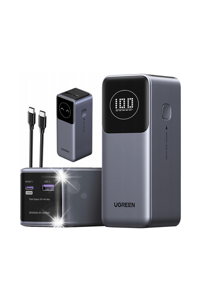 Ugreen Nexode Pb724 Powerbank Ușor Compatibil 12000mAh USB-C USB 100W