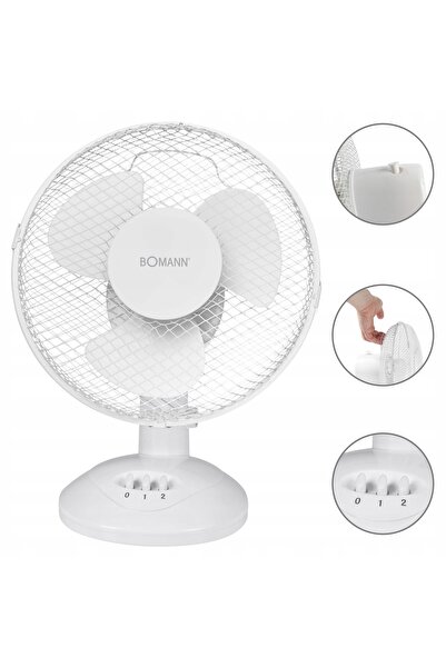 NO BRAND Ventilator de birou oscilant compact Bomann Vl 1137 Cb Ø23cm, H.37cm