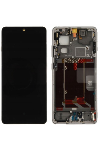 NO BRAND 100% Original Display LCD Pachet Service + Ramă Oneplus 13R Alb