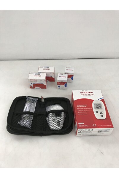NO BRAND Glucometru Sinocare SAFE ACCU în mg/dl cu 100 benzi și 100 lancete