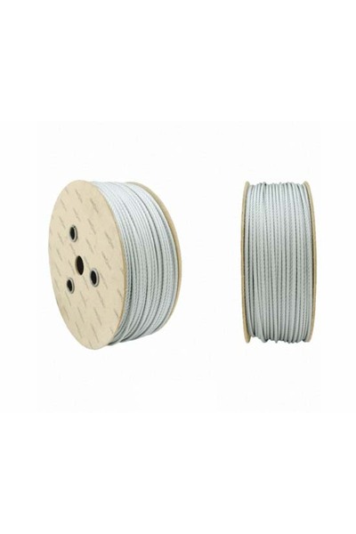NO BRAND Sârmă de oțel Lina Fi 4mm, împletitură 6X19, tip Ocean, zincată, rol...