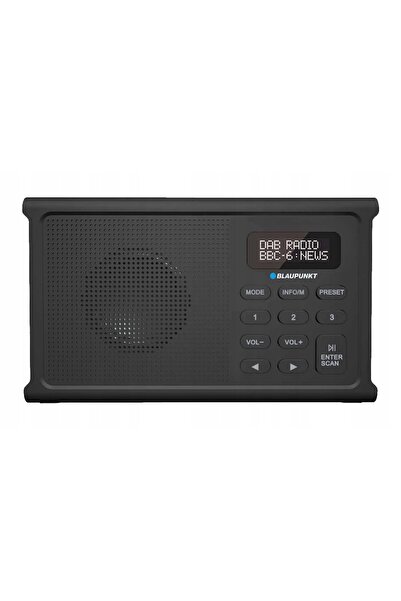 NO BRAND Radio de rețea DAB+ FM alimentat cu baterii Blaupunkt Dr3Bk Negru