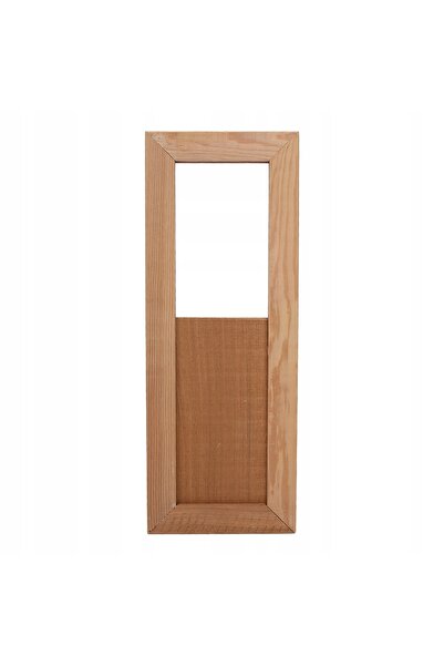 NO BRAND Ușă de ventilație pentru saună, din lemn de pin, 341x129mm