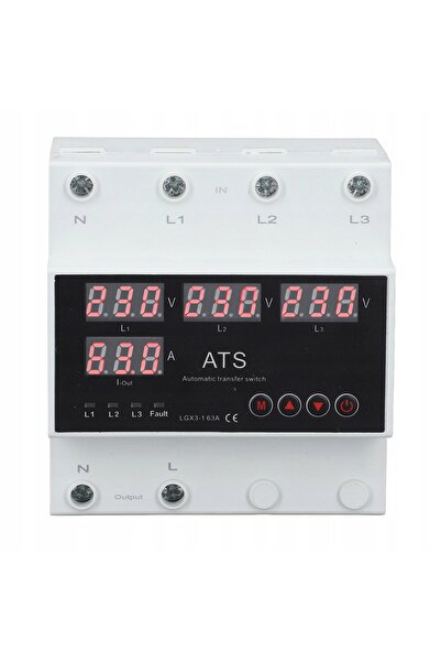 NO BRAND Comutator de transfer automat ATS 63A Trifazat 220-350V