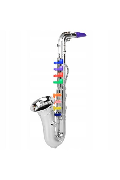 NO BRAND Saxofon cu 8 butoane colorate pentru copii, pentru a învăța să cânte...
