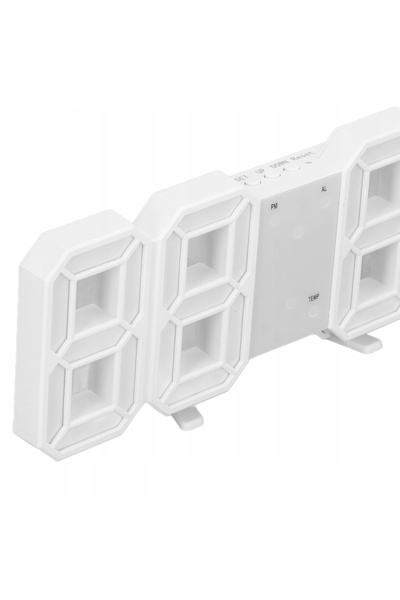 NO BRAND Ceas de perete digital electronic LED 3D cu dată
