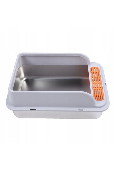 NO BRAND Tavă mare metalică din oțel inoxidabil anti-reflex pentru 77