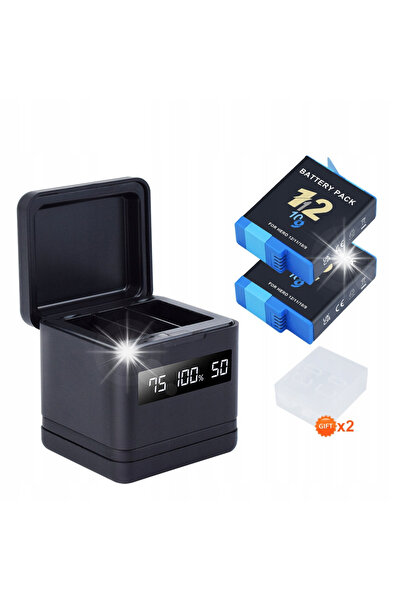 NO BRAND 2 bucăți Baterie AHDBT-901 pentru GoPro Hero 12 11 10 9 + Încărcător...