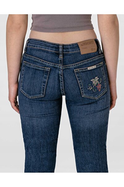 NO BRAND Pantaloni de damă Dzwony Jeans cu picior larg și lejer, evazați Jnu0...