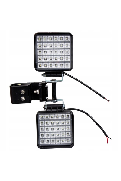 NO BRAND Proiector de lucru LED pătrat de 30 cm + Suport lateral pentru tub d...