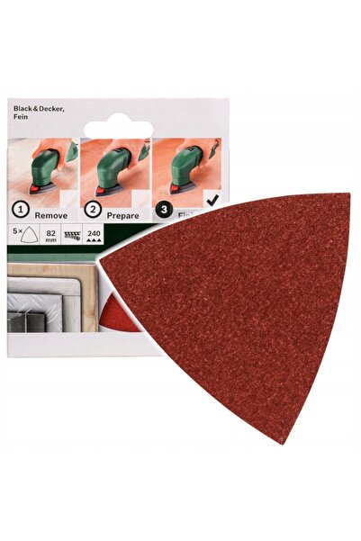 NO BRAND Hârtie abrazivă Bosch 82mm P240 cu prindere tip Velcro 5 bucăți 2 60...
