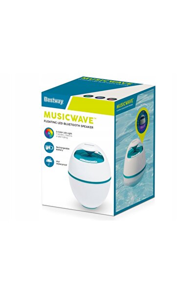 NO BRAND Boxă Bluetooth plutitoare impermeabilă + lumină LED pentru piscină ș...