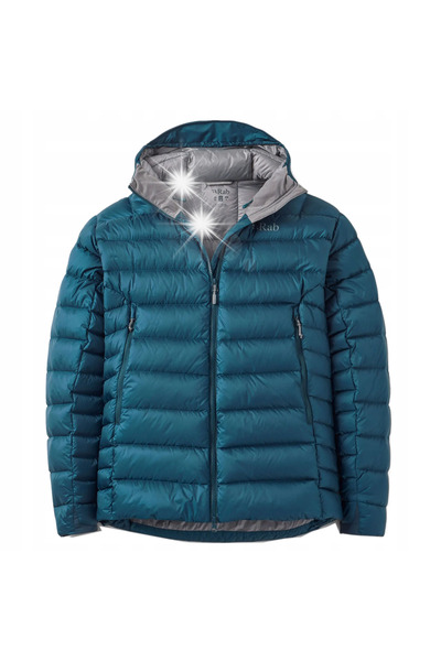 NO BRAND Geacă de puf pentru bărbați Rab Electron Pro Hoody, albastră, L