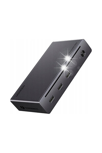 Ugreen Adaptor Hub Stație de Andocare 4x Thunderbolt 4 3x USB RJ45 DC 140W