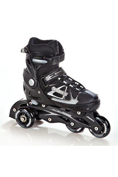 NO BRAND Patine cu rotile Patine artistice 2 în 1 Reglabile Raven Spirit Negr...