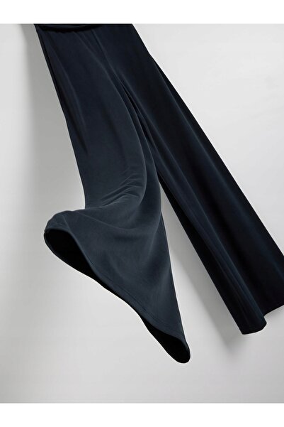 NO BRAND Salopetă clasică gri închis, cu aspect încrețit, cu picior lung, cu ...