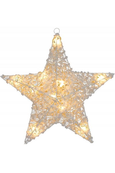 NO BRAND Star Star Cotton Led Alb Decodomi