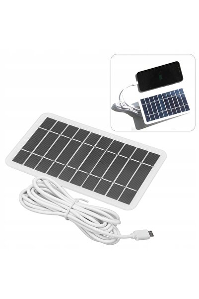 NO BRAND Încărcător USB solar, Baterie solară 5W 5V pentru telefon smartphone