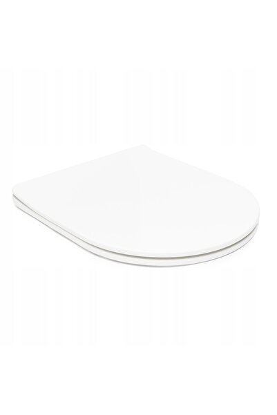 NO BRAND Scaun de toaletă Asato Infinitio alb duroplast