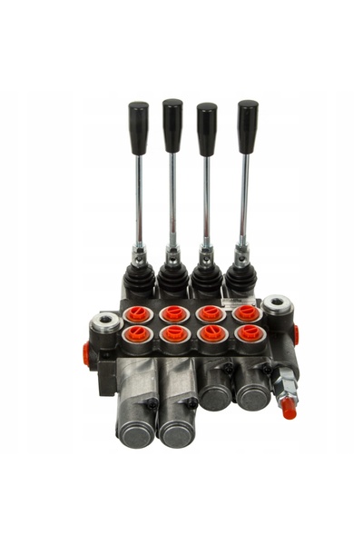 NO BRAND Distribuitor hidraulic 40L 4-Secțiuni 1D 1D 1P 1P