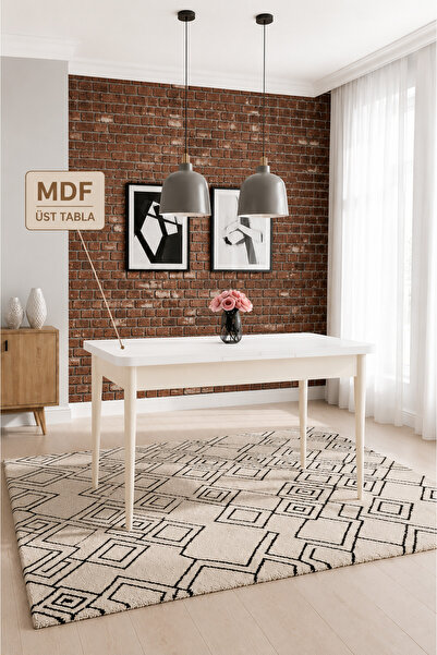 Concept Ayz Home Monera Modern Açılabilir Yemek ve Mutfak Masası – 80x130 cm ...