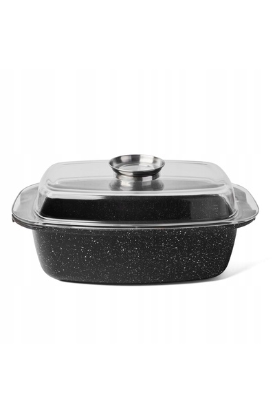 NO BRAND Oală de gătit cu inducție 5L, cu capac, pentru plită ceramică