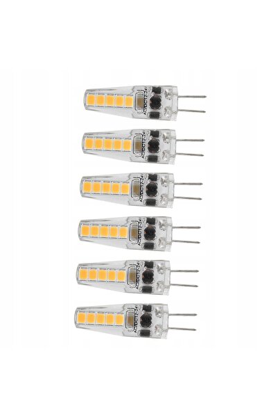 NO BRAND 10 bucăți Bec LED G4 SMD 2W Mini Silicon Termoizolant 12V-24V AC