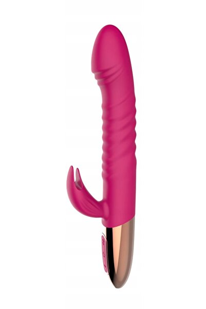 NO BRAND 2 în 1 vibrator glisant încălzit, aparat de masaj, 15 moduri, USB, I...