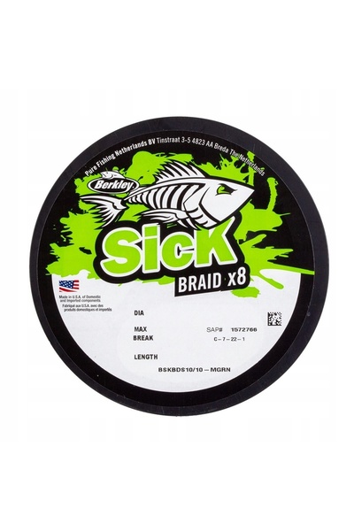 BERKLEY Sick Braid X8 0.12mm/150m - Negru