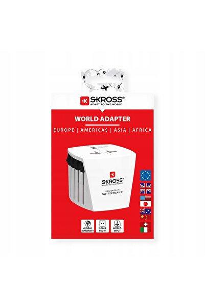 NO BRAND Adaptor de călătorie SKROSS: din lume la Europa 250V 2.5A MUV MICRO