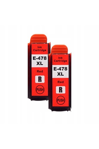 NO BRAND 2x Cerneală nouă 478XL RED pentru EPSON Expression Photo HD XP-15000...