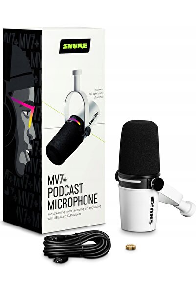 NO BRAND Microfon de podcast USB-C și XLR cu panou LED și mod de nivelare aut...