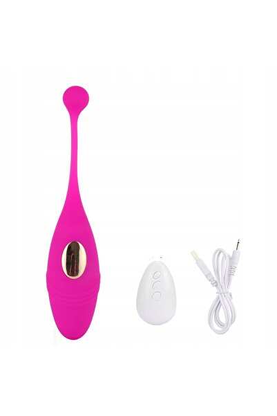 NO BRAND Masajor tip ou cu telecomandă, 10 moduri, din silicon medical, imper...