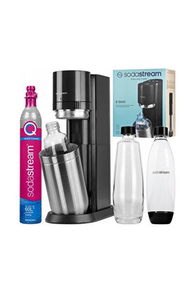 sodastream E-Duo Saturator Electric 2 Sticle (Sticlă+PET) cu Gaz CO2