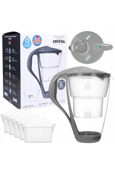 NO BRAND Cană filtrantă Dafi Crystal 2L argintiu/gri