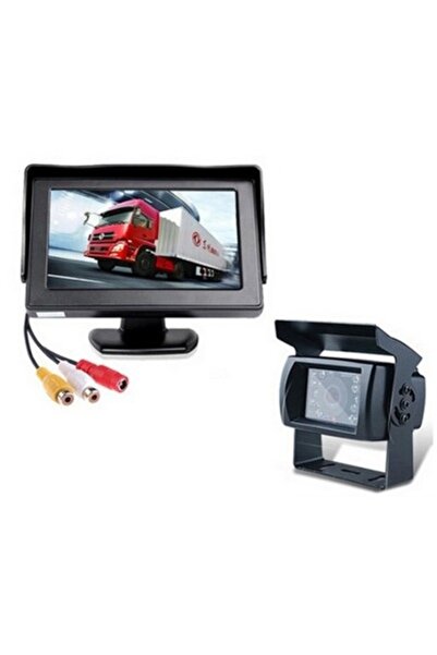 NO BRAND Kit monitor LCD Wifi + Cameră de marșarier cu 18 LED-uri IR