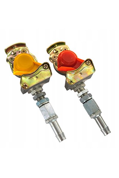 NO BRAND 2x Conector pneumatic de frână pentru remorcă, filet M16, kit furtun...