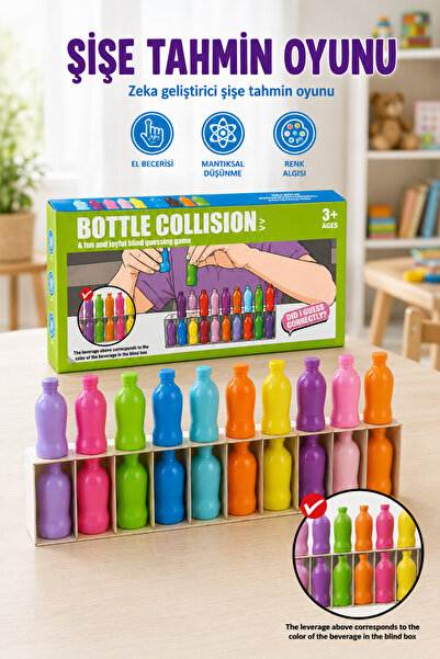 POLER TOYS ŞİŞE DİZMECE TAHMİN OYUNU MONTESSORİ ÇOCUK ZEKA AKIL OYUNU BOTTLE ...