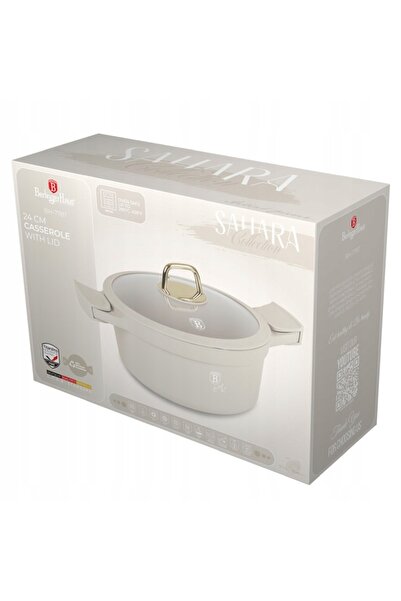 NO BRAND Oală cu capac 24cm Berlingerhaus Bh-7787 Colecția Sahara