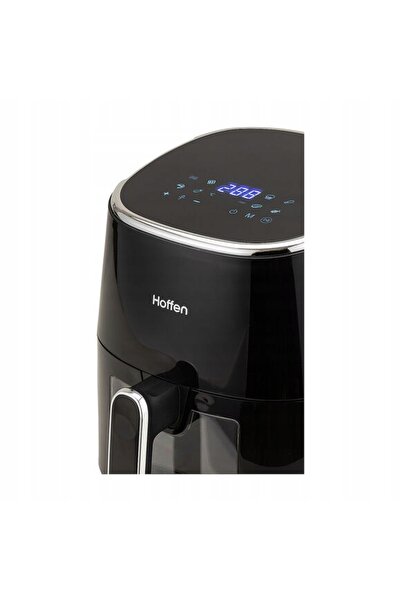 NO BRAND Hoffen 1550 W 5 L Friteuză cu aer cald neagră, fără ulei, cu fereastră