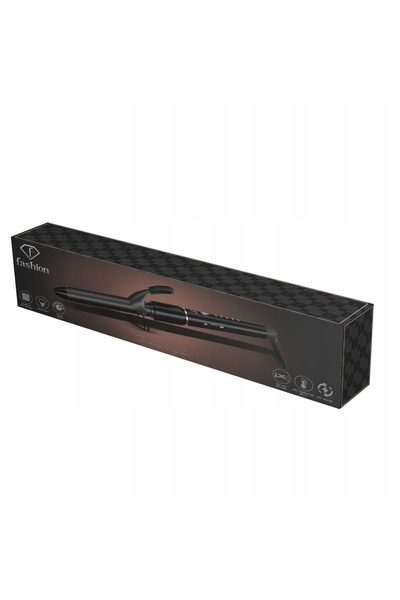 NO BRAND Ondulator de păr de 25mm, Fashion Ftv-0149, Negru Mat Auriu Roz