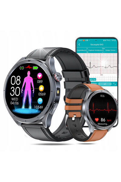 NO BRAND Smartwatch ECG pentru vârstnici, ritm cardiac, oxigen în sânge SpO2,...